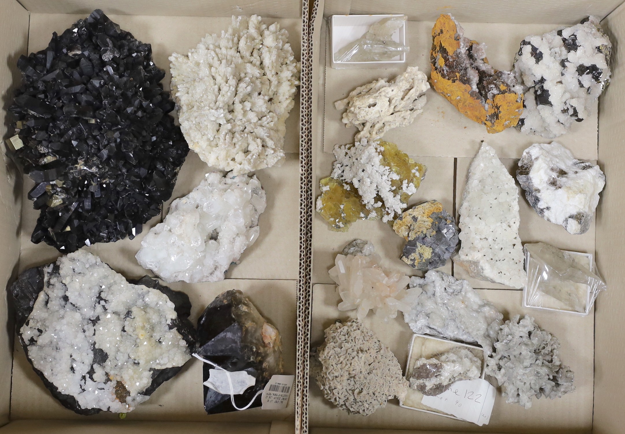 A collection of mineral freeform specimens (20)